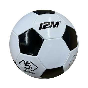 Minge de fotbal de antrenament, mărime 5, pentru elevi, PVC, cameră interioară din cauciuc, bună etanșeitate
