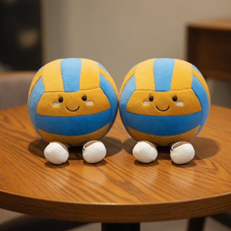 Volei pe plajă – pernă-jucărie din pluș, păpușă desen animat creativă, jucărie liniștitoare