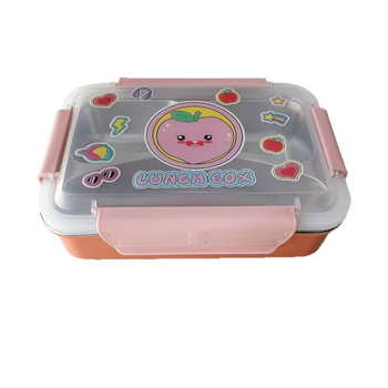 Cutie pentru prânz din oțel inoxidabil 304, izolată, cu compartimente — design drăguț pentru elev