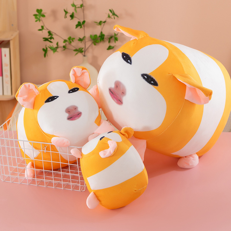 Jucărie din pluș: purcel-fată zeiță coborâtă – Emoticon, hamster pluș, pernă din pluș