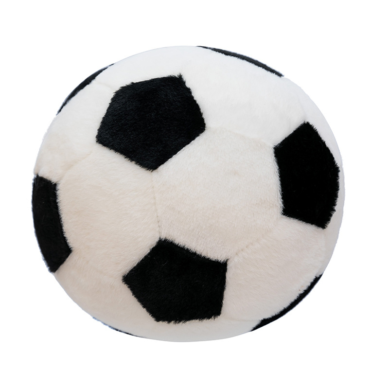Jucărie pluș fotbal – pernă rotundă, cadou omagial pentru Cupa Mondială, Ziua Copilului