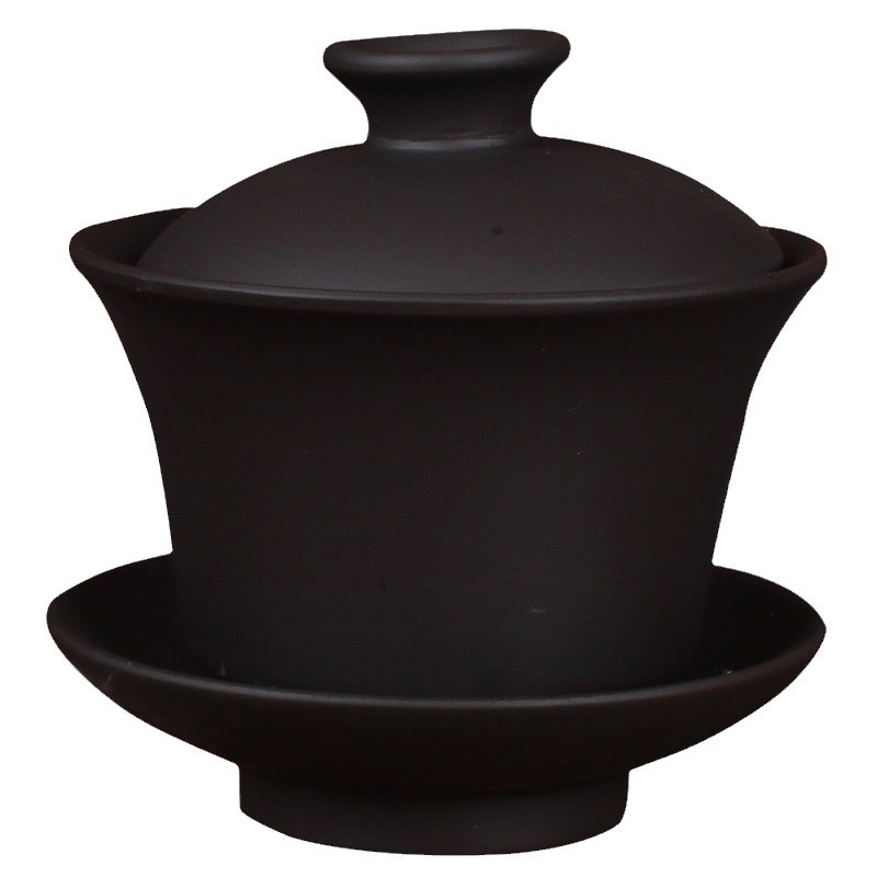 Set Kung Fu pentru ceai – Bol mare acoperit din lut purpuriu, ceramică, pentru infuzarea ceaiului