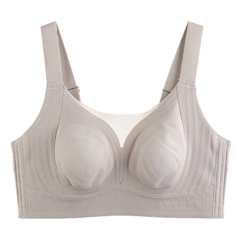  Sutien fără cusături, plus-size, pentru busturi mari, cupe cu urechi de iepure, cupe modelate ultra-subțiri, push-up și adunare laterală