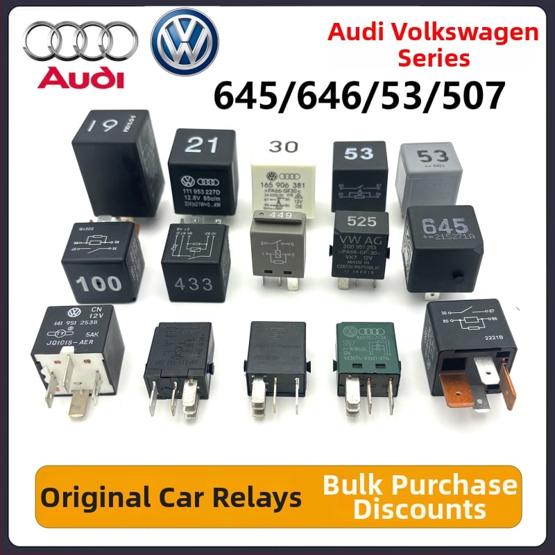 Releu compatibil cu modelele Audi și Volkswagen 646, 645, 525, 655, 433, 53, 449, 30
