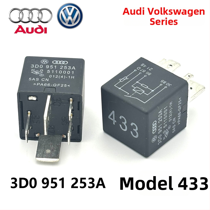 Releu compatibil cu modelele Audi și Volkswagen 646, 645, 525, 655, 433, 53, 449, 30