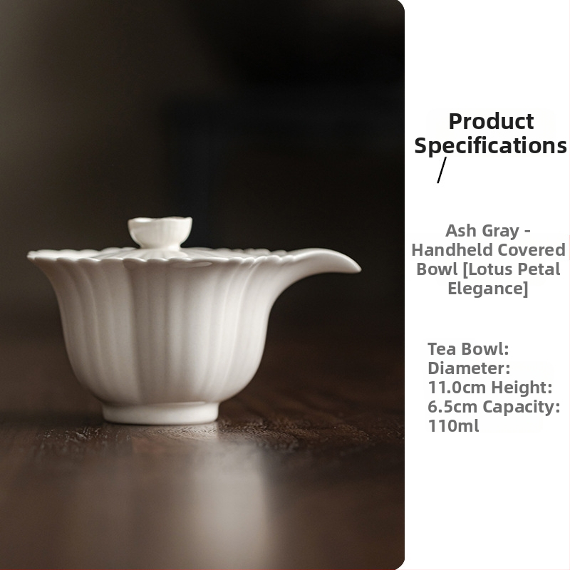 MiYa gaiwan cu capac, set ceai cu bol și ceașcă în stil Three-Talent, ceramic Gongfu pentru casă