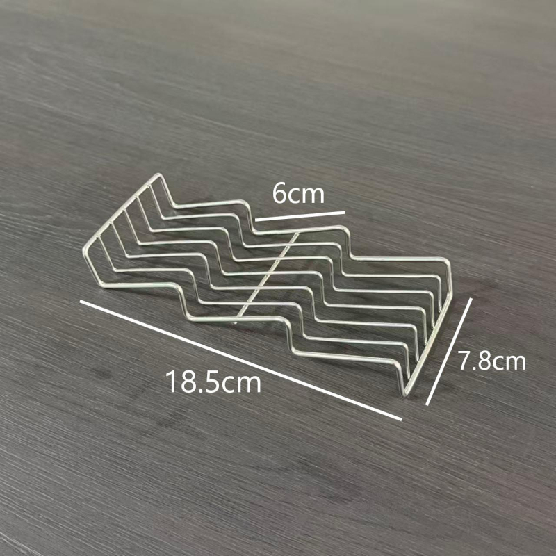 Suport de săpun din oțel inoxidabil 304, cu pernă de silicon, design în trepte, suport ondulat cu tavă de drenaj pentru baie