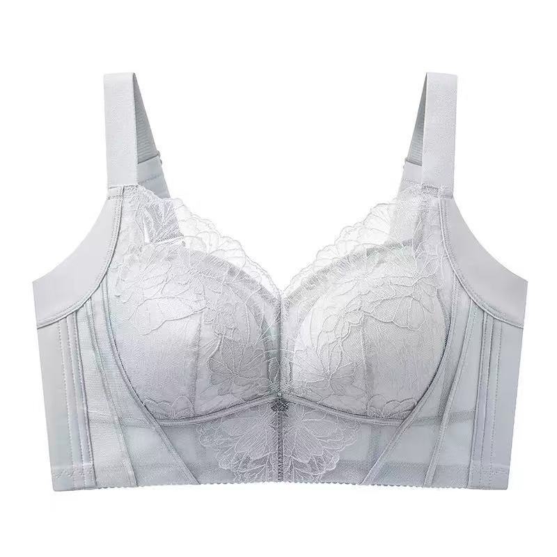Sutien pentru mărime mare, cupă subțire, fără sârmă, dantelat, modelator, susținere laterală, cupă CD