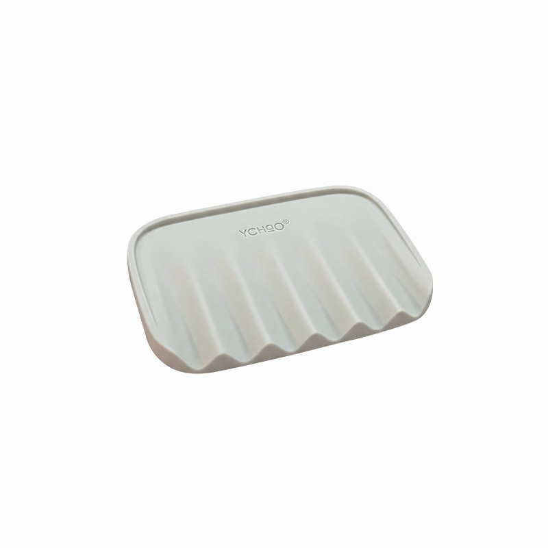 Suport pentru săpun din PVC, cu drenaj, design înclinat, culoare solidă, pentru baie.