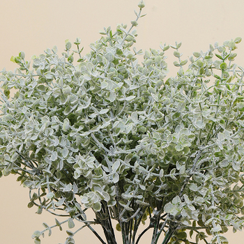 Plantă artificială de eucalipt în ghiveci verde, înălțime 30–100 cm, decor vegetal pentru amenajare casnică și ședințe foto