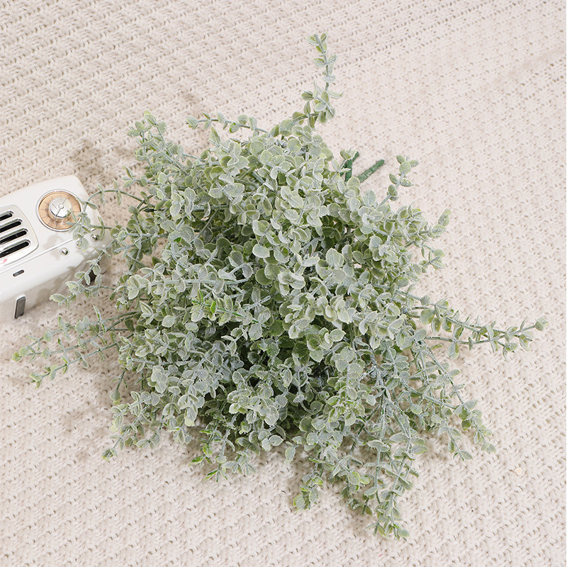 Plantă artificială de eucalipt în ghiveci verde, înălțime 30–100 cm, decor vegetal pentru amenajare casnică și ședințe foto
