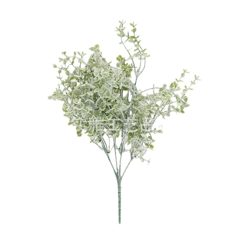 Plantă artificială de eucalipt în ghiveci verde, înălțime 30–100 cm, decor vegetal pentru amenajare casnică și ședințe foto