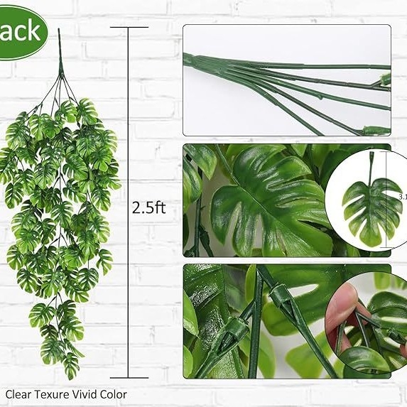 Plantă verde artificială pentru perete, decor interior și recuzită pentru fotografie