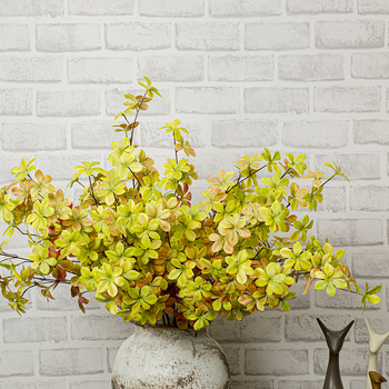Plantă artificială agățată cu frunze în formă de clopot în nuanțe verzi de toamnă, flori de mătase pentru decor interior și recuzită foto, înălțime 30–100 cm