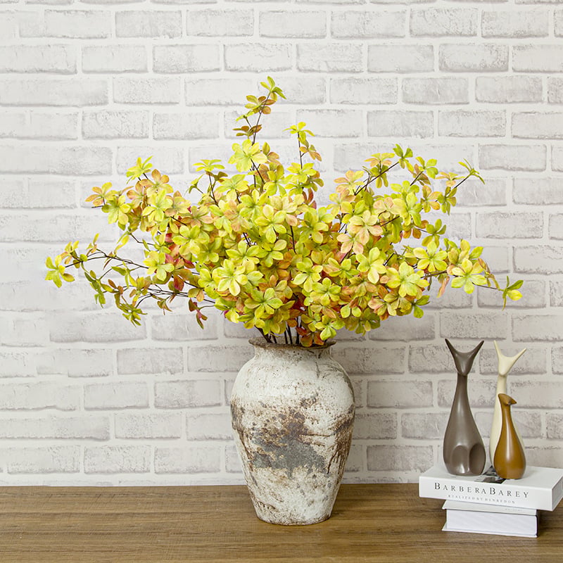 Plantă artificială agățată cu frunze în formă de clopot în nuanțe verzi de toamnă, flori de mătase pentru decor interior și recuzită foto, înălțime 30–100 cm