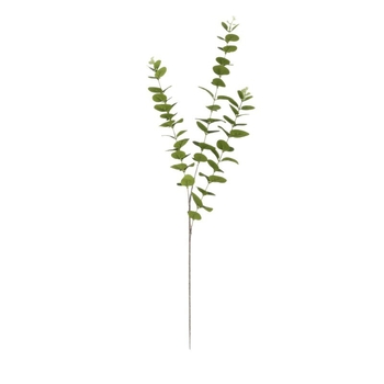 Buchet artificial de eucalipt cu trei ramuri, imprimat 3D, textură realistă, decor pentru casă