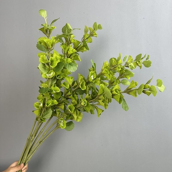 Folie artificială cu tulpini lungi, iarbă scoică, floare clopot și frunze de bani pentru aranjamente florale