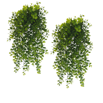 Viță artificială de eucalipt cu frunze, pentru interior, decor verde de perete agățat