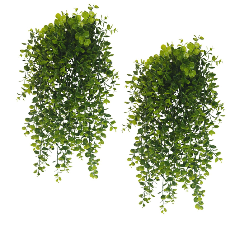 Viță artificială de eucalipt cu frunze, pentru interior, decor verde de perete agățat