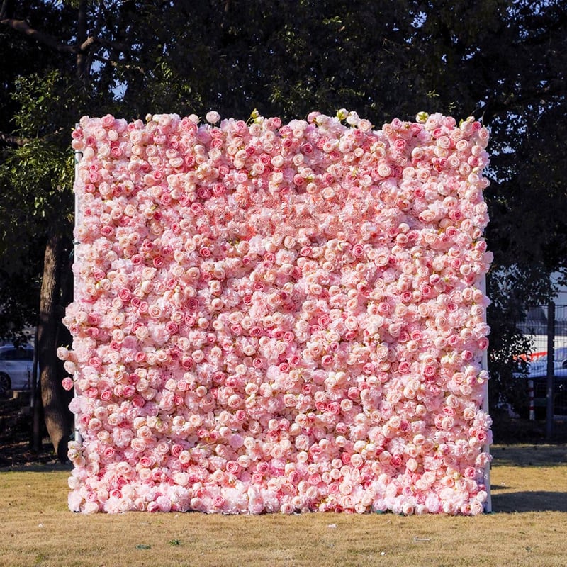 Fundal de perete cu flori albe din mătase – buchet artificial de trandafiri, decorațiuni pentru nuntă, recuzită pentru fotografie, decor pentru casă sau evenimente, înălțime reglabilă 30–100 cm