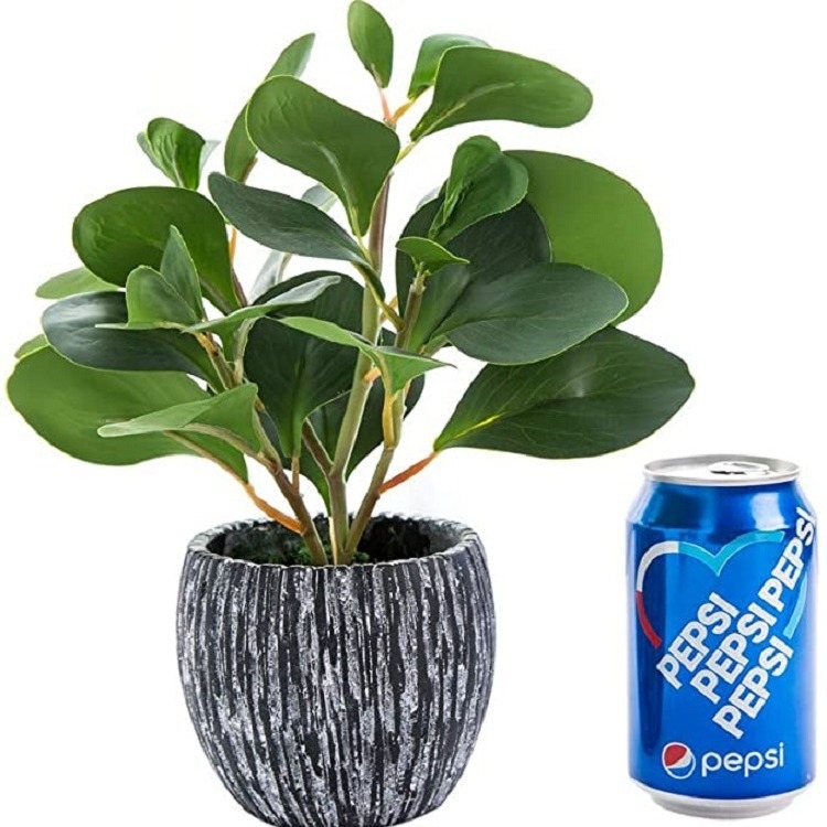 Plantă artificială mini în ghiveci pentru decor de birou, interior pentru casă și hotel