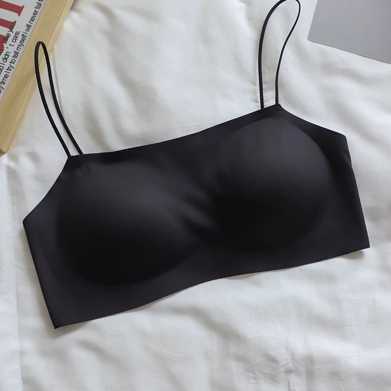 Sutien dintr-o bucată, fără cusături, pentru femei, cu spate frumos, model subțire de vară, susținere pentru bust mic, sutien invizibil