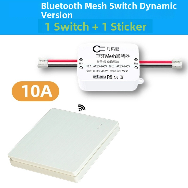 Intrerupător inteligent cu Bluetooth Mesh, comandă vocală Wi‑Fi și temporizator