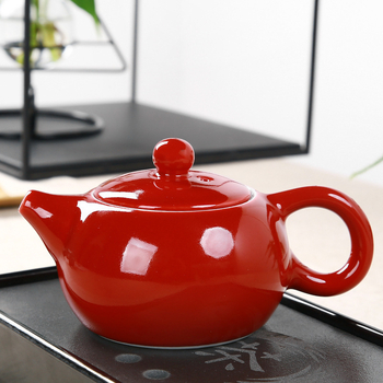 Ceainic Xi Shi din ceramică, glazură celadon, 180 ml, pentru ceremonia Kung Fu a ceaiului, design cu un singur vas, logo personalizabil