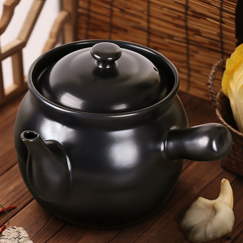 Családi decoction fazék gyógynövényekhez, kerámia edényfedővel, hagyományos kínai gyógyászat, 2,1–3 L
