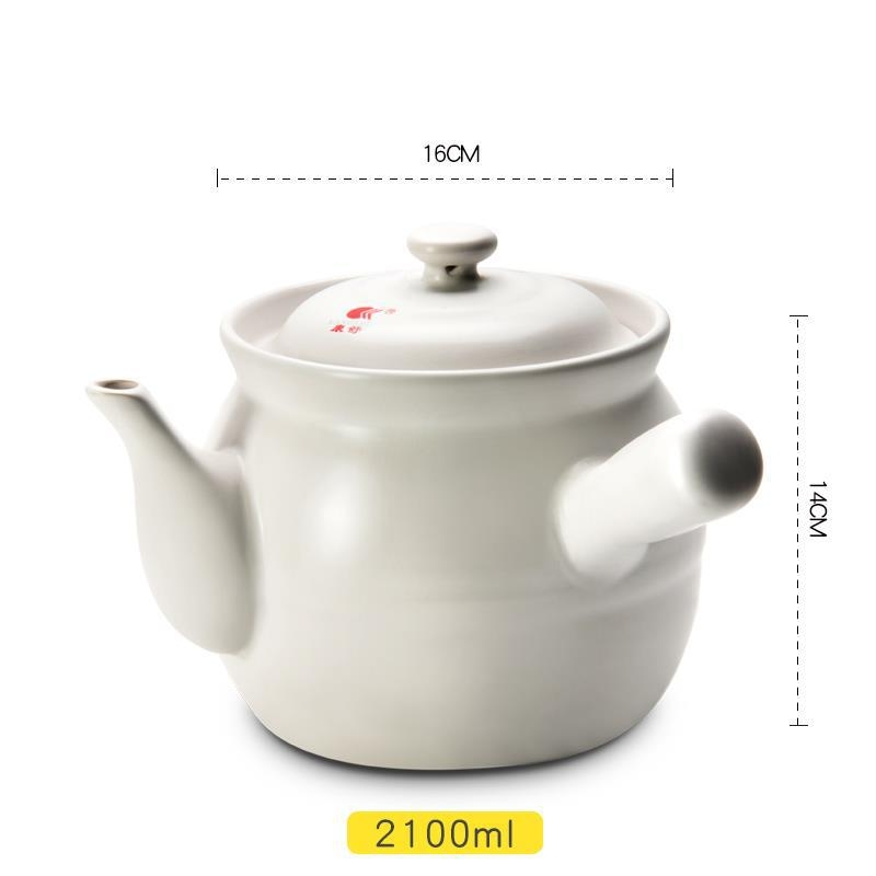 Családi decoction fazék gyógynövényekhez, kerámia edényfedővel, hagyományos kínai gyógyászat, 2,1–3 L