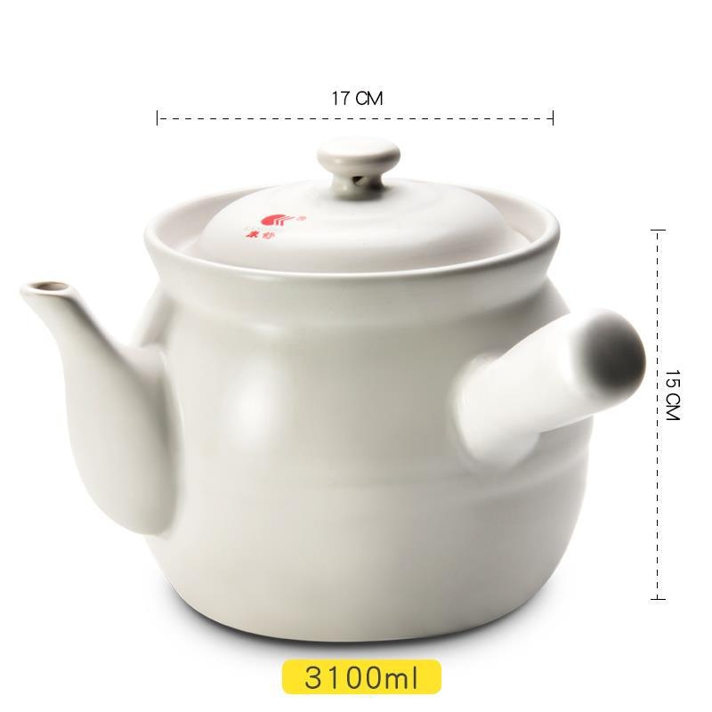 Családi decoction fazék gyógynövényekhez, kerámia edényfedővel, hagyományos kínai gyógyászat, 2,1–3 L