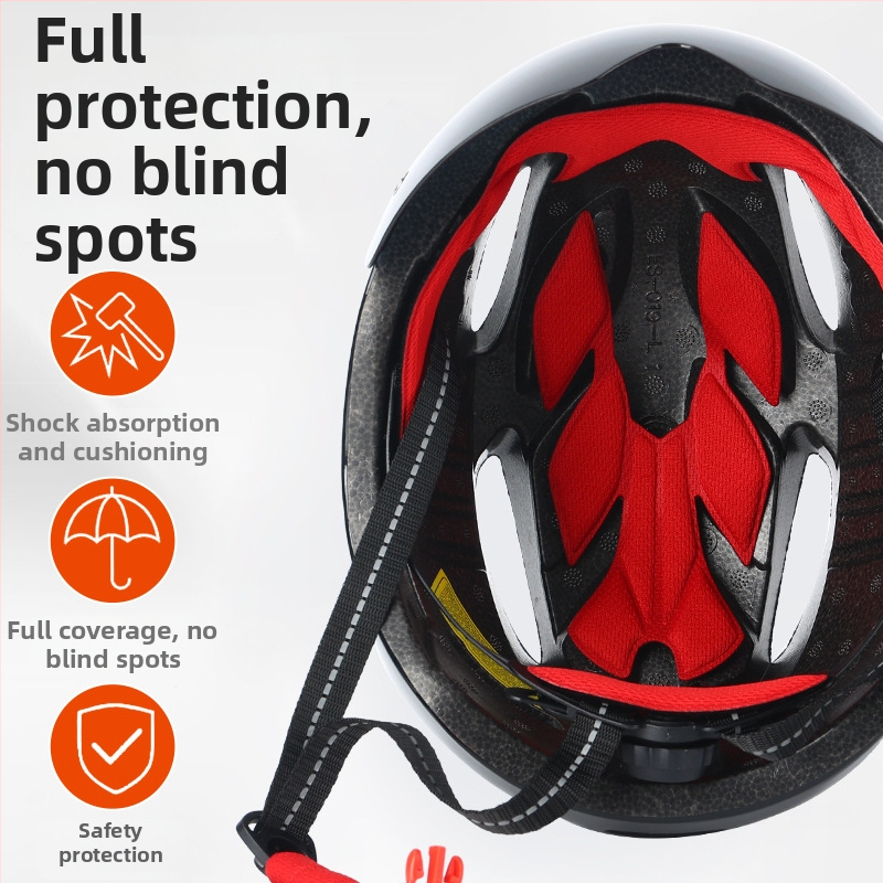Cyklistická prilba s magnetickým šiltom, integrovaná PC škrupina, unisex dizajn s polovičnou maskou