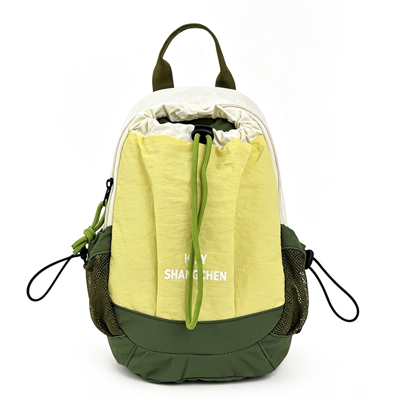 Rucsac de exterior cu blocuri de culoare, pentru ciclism și drumeții, nylon ultraușor, 2 compartimente, rezistent la apă, unisex, până la 20 L, călătorii casual