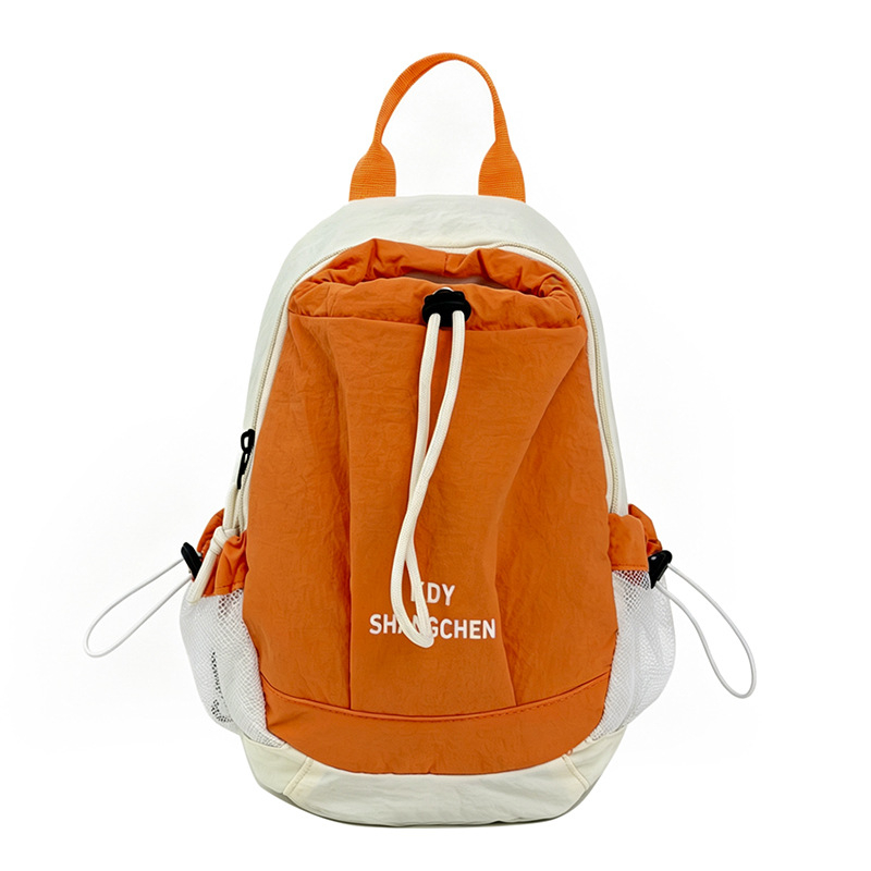 Rucsac de exterior cu blocuri de culoare, pentru ciclism și drumeții, nylon ultraușor, 2 compartimente, rezistent la apă, unisex, până la 20 L, călătorii casual