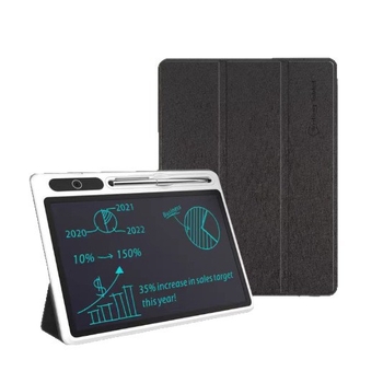Tableta electronică pentru scris cu husă din piele pliabilă — caiet de afaceri și mini tablă