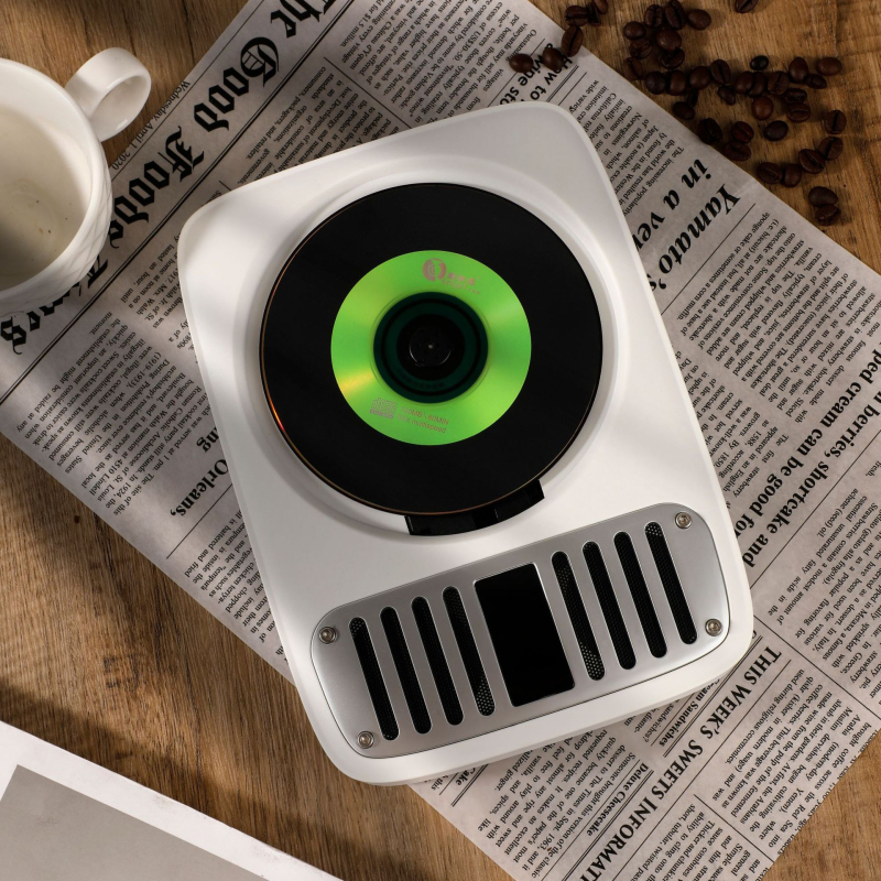 CD player portabil cu Bluetooth, suport MP3-CD și funcție de înregistrare a discului pentru învățarea limbilor