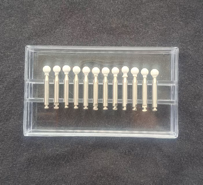 Set de capete de frezat dentare, viteză mare, 12 bucăți, capete pentru porțelan și ceramică din rășină, capete de polizare