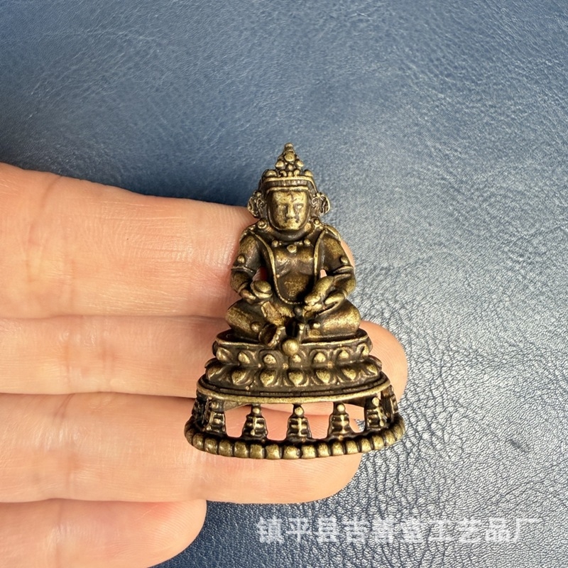 Statuetă tibetană Buddha din alamă – ornament mic