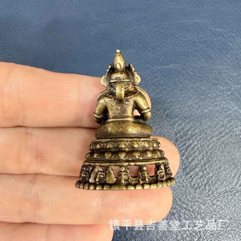 Statuetă tibetană Buddha din alamă – ornament mic
