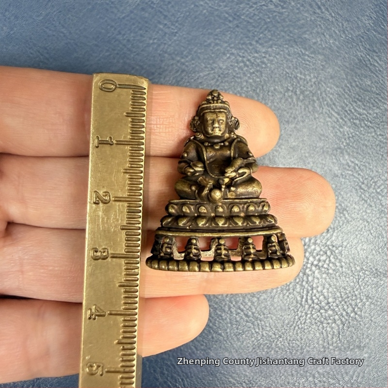 Tibetská mosadzná malá socha Budhu
