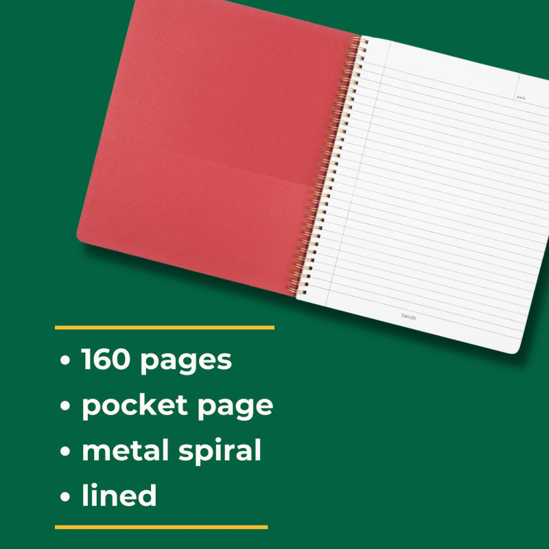 Jurnal spiral personalizat de stil retro pentru studiu și planificare, A5 planner