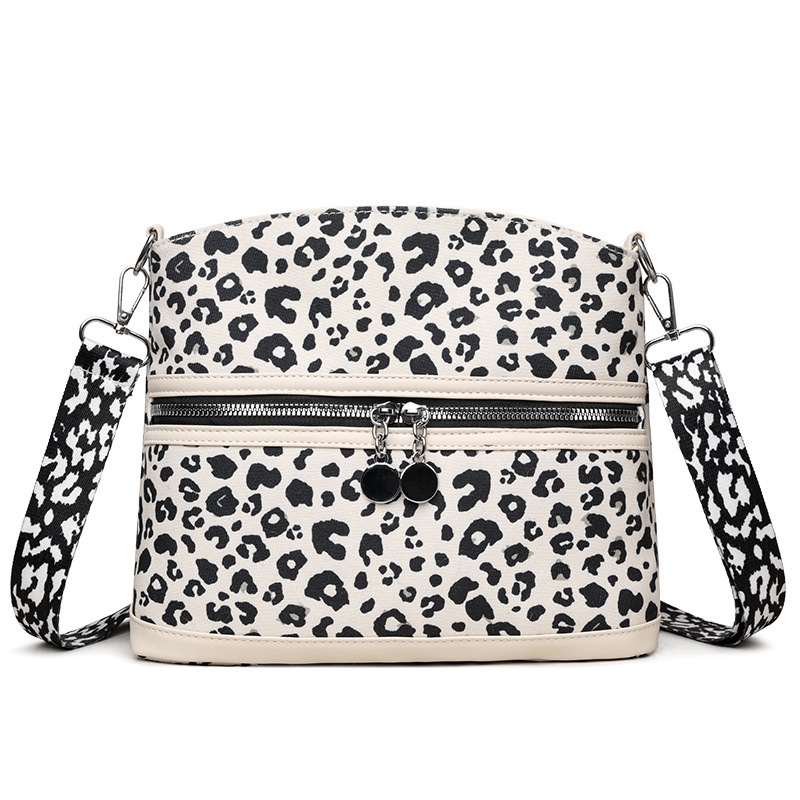 Geantă mică pătrată cu imprimeu leopard, din PU moale, pentru femei, geantă de umăr crossbody