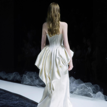 Rochie de seară lungă, croială cu coadă de pește, stil franțuzesc, lux lejer, vara 2026