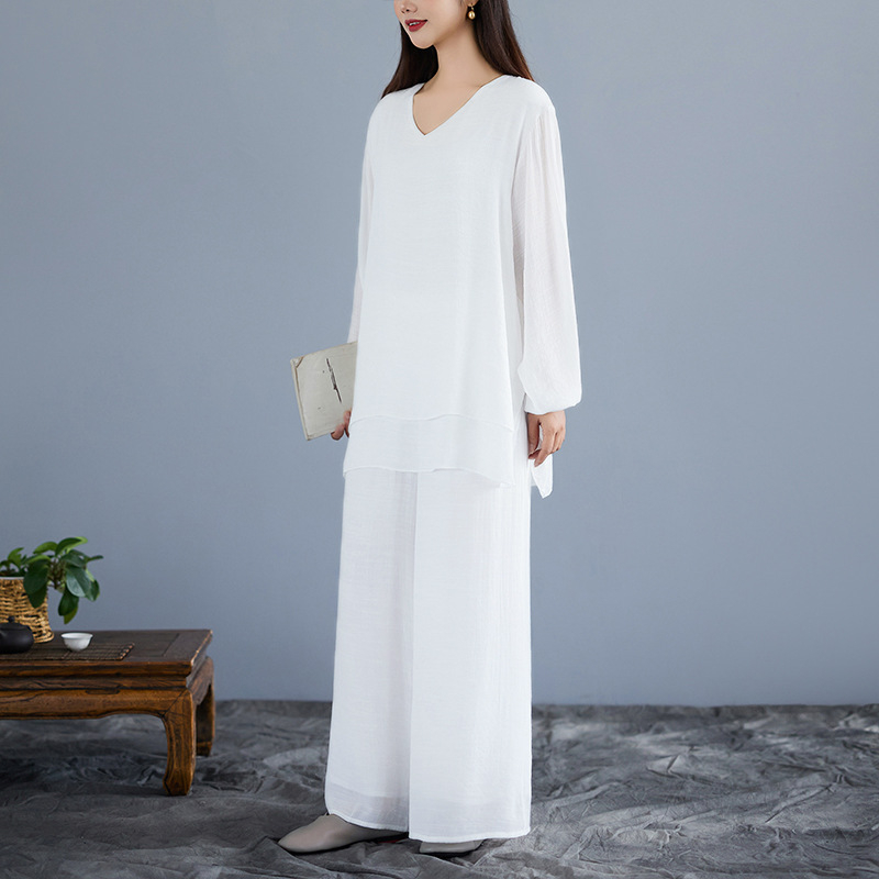 Îmbrăcăminte Zen pentru femei pentru meditație și rugăciune, set Zen vindecător eteric, îmbrăcăminte feminină de înaltă calitate inspirată de Zen