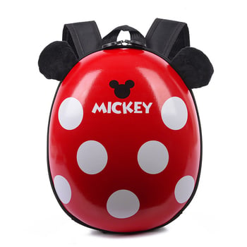 Rucsac desen animat pentru grădiniță, anti-pierdere, pentru copii 2–6 ani, design Mickey Ladybug, rucsac cu husă rigidă