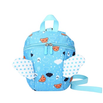 Rucsac pentru copii cu desene animate, stil coreean, mic, unisex, cu lesă de siguranță