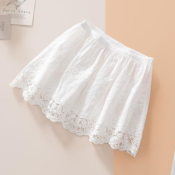 Fustă-slip din dantelă pentru layering, protecție împotriva transparenței, colecția de iarnă