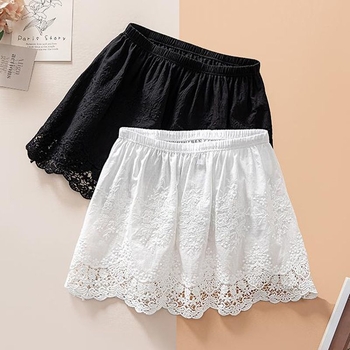 Fustă-slip din dantelă pentru layering, protecție împotriva transparenței, colecția de iarnă