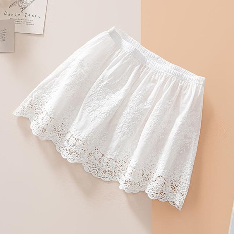 Fustă-slip din dantelă pentru layering, protecție împotriva transparenței, colecția de iarnă