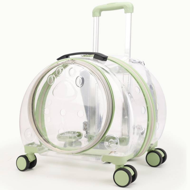 Rucsac transparent pentru animale de companie din acrilic, capacitate mare, design portabil în stil capsulă spațială pentru câini